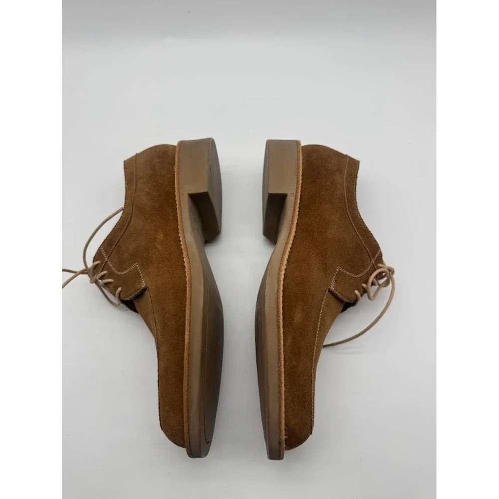 Bruno Magli Drago MOD 255 Mens Brown Suede Derby Shoes Size 7.5 M Italy